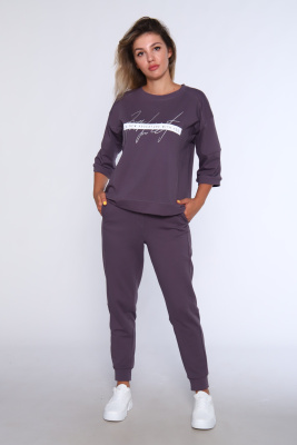 Спортивный костюм с брюками и кофтой 359 фиолетовый
