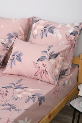 Наволочка бязь ГОСТ Лаура розовый